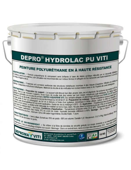 DEPRO HYDROLAC PU VITI : peinture polyuréthane haute performance protection anti corrosion