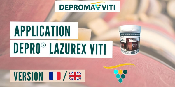 Vidéos application : Lazure spéciale zone de bouge DEPRO® LAZUREX VITI - FR/ENG